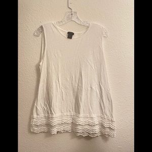 Ann Taylor white sweater tank